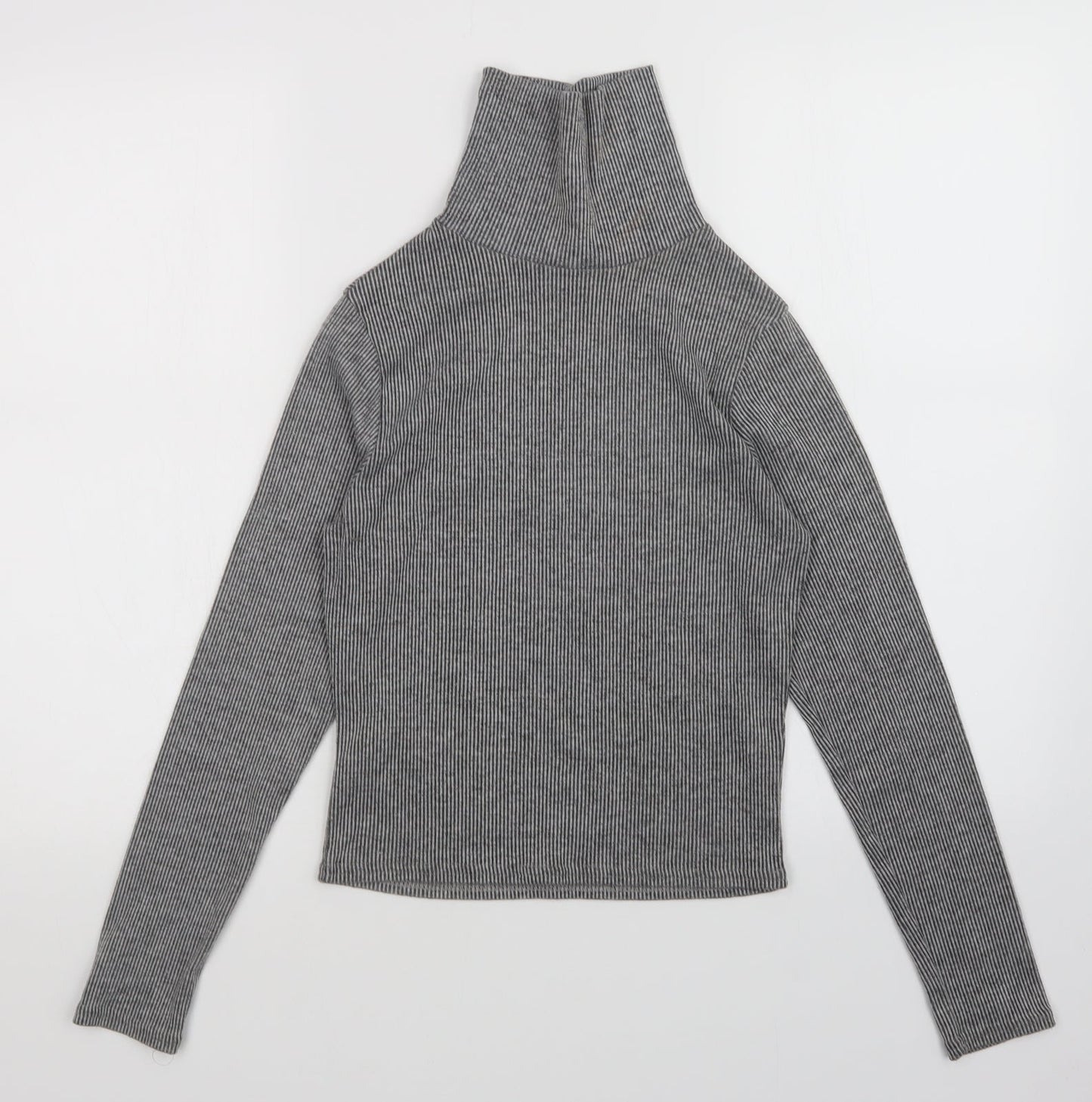 Innocence Womens Grey Striped  Pullover Jumper Size 8