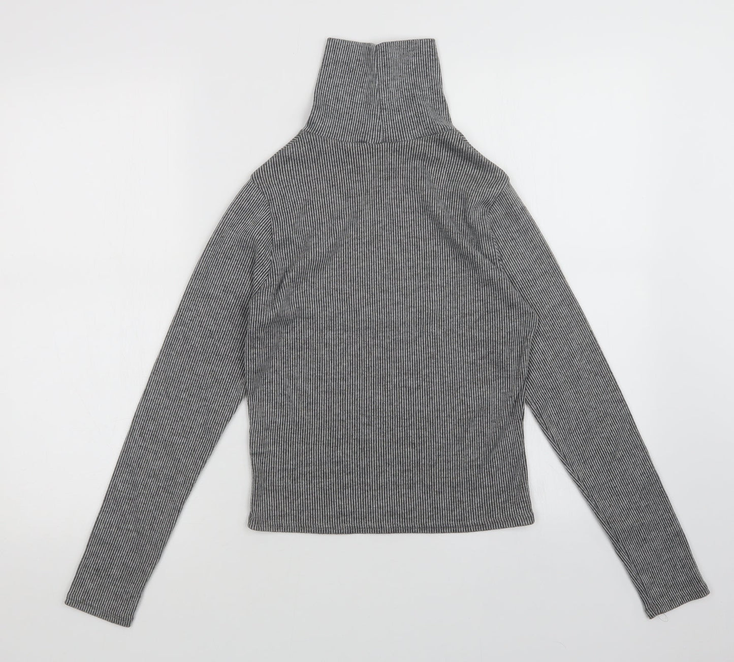 Innocence Womens Grey Striped  Pullover Jumper Size 8