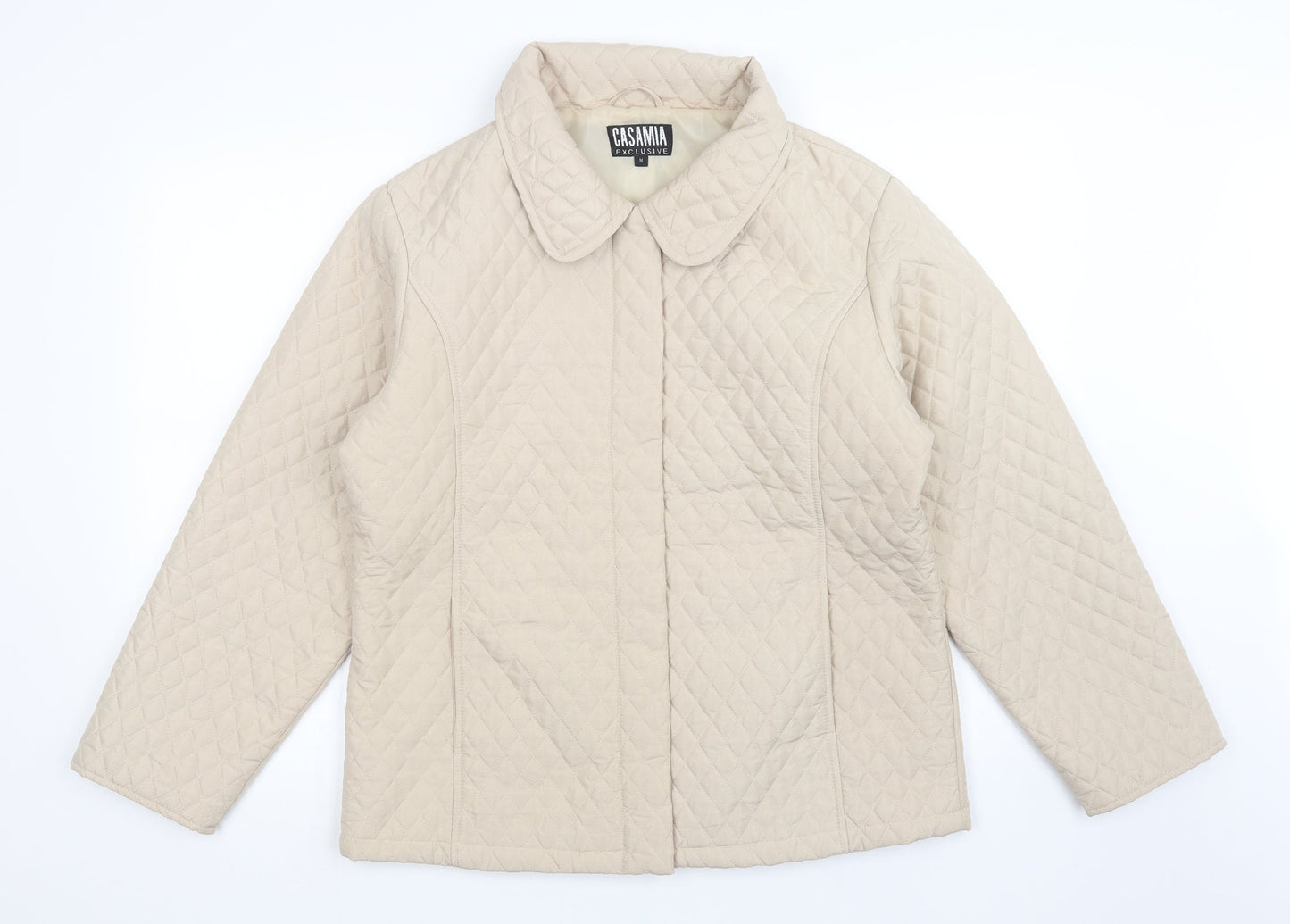 casamia Womens Beige   Quilted Coat Size M