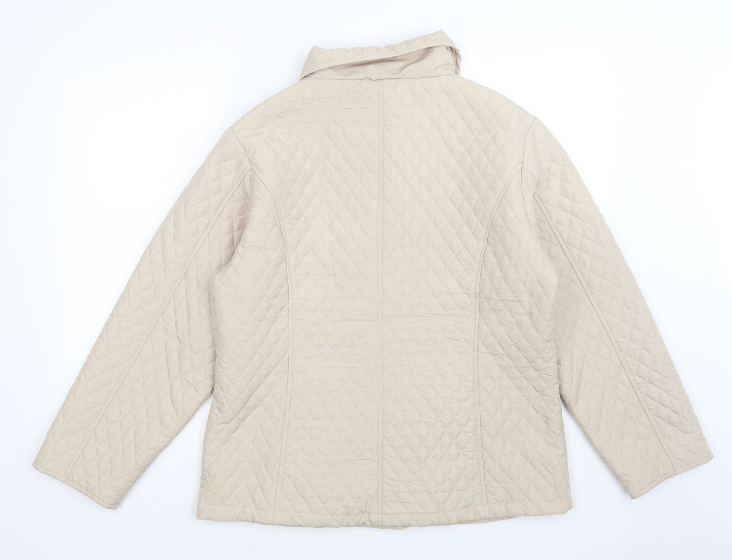 casamia Womens Beige   Quilted Coat Size M