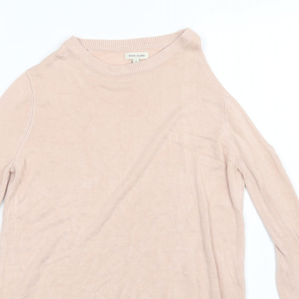 River Island Womens Pink   Pullover Jumper Size 6