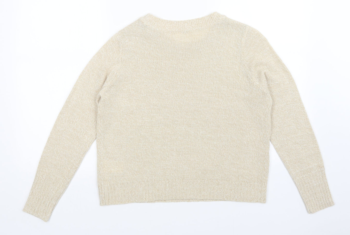 H&M Womens Beige   Pullover Jumper Size S