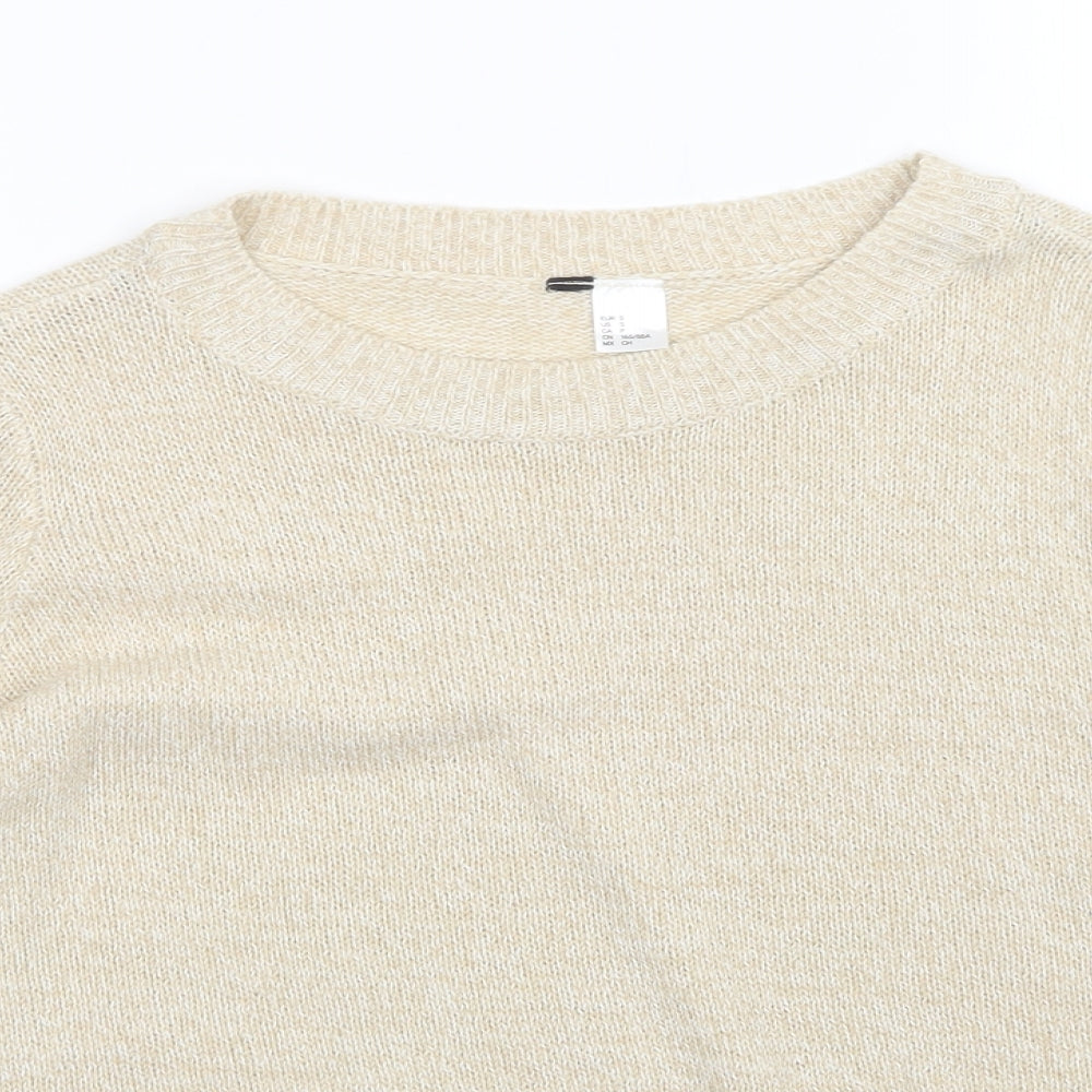 H&M Womens Beige   Pullover Jumper Size S