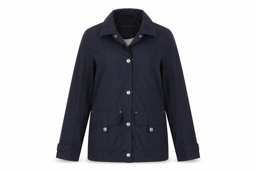 Frank Eden Womens Blue   Windbreaker Jacket Size 10