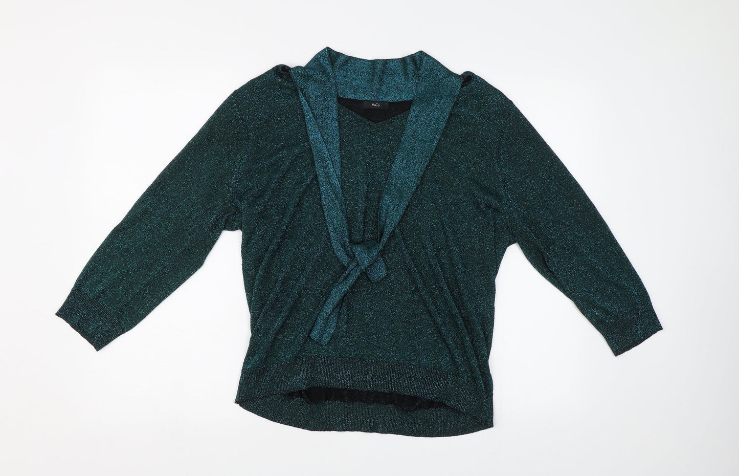 M&Co Womens Green   Pullover Jumper Size 20
