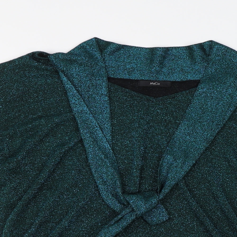 M&Co Womens Green   Pullover Jumper Size 20