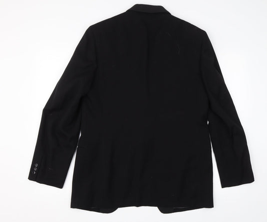 Maenson Mens Black   Jacket Blazer Size L