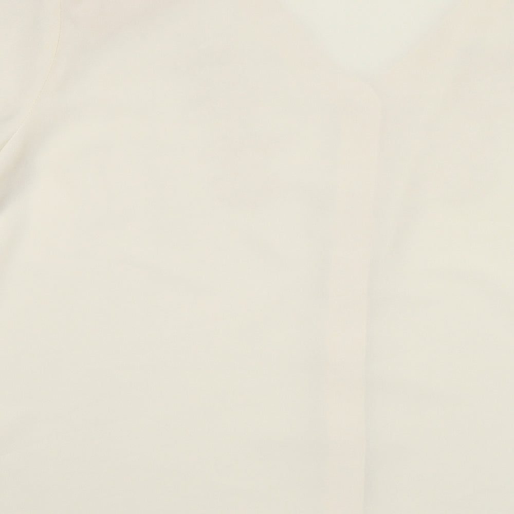 Taylor X Two Womens Ivory Floral  Basic Blouse Size 14