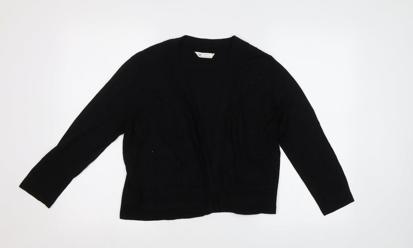 BHS Womens Black   Cardigan Jumper Size 14