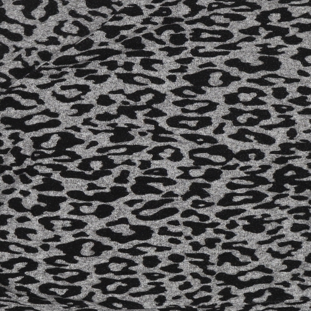 H&M Womens Grey Animal Print  Basic Blouse Size M