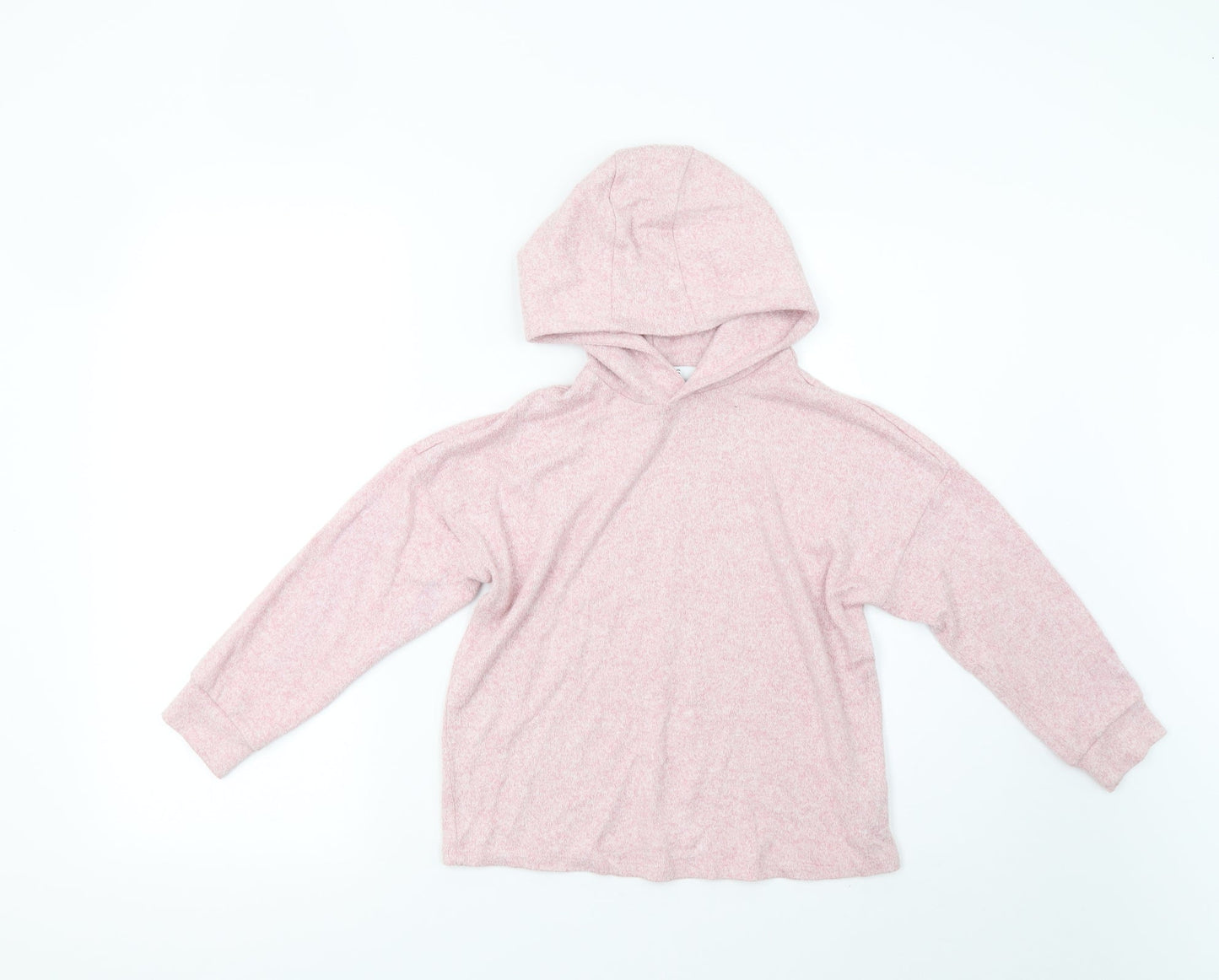 M&S Girls Pink   Pullover Hoodie Size 8-9 Years