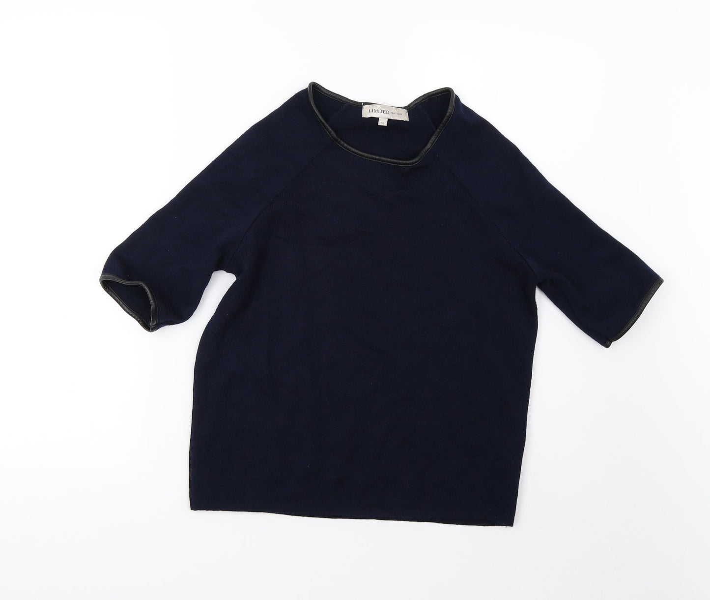 M&S Womens Blue  Knit Pullover Jumper Size 10