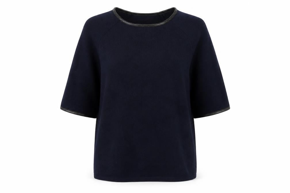 M&S Womens Blue  Knit Pullover Jumper Size 10