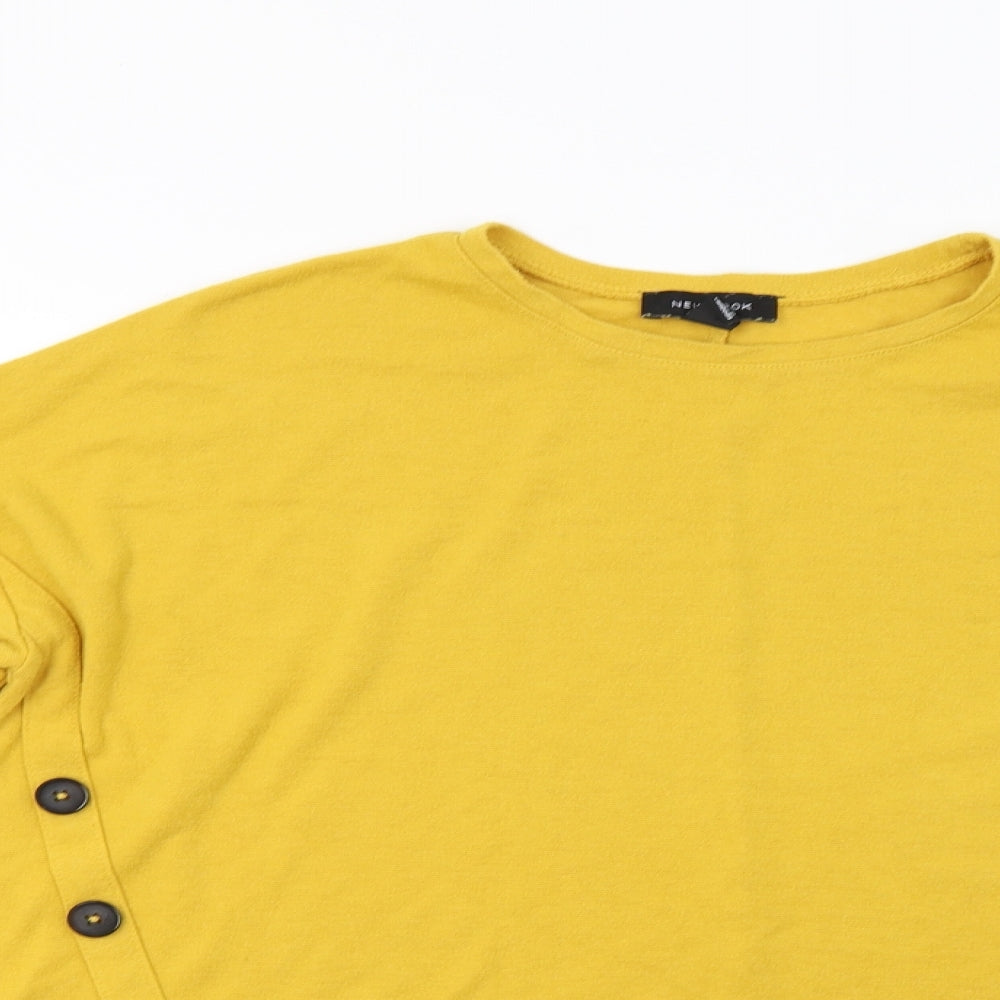 New Look Womens Yellow   Pullover Jumper Size 12