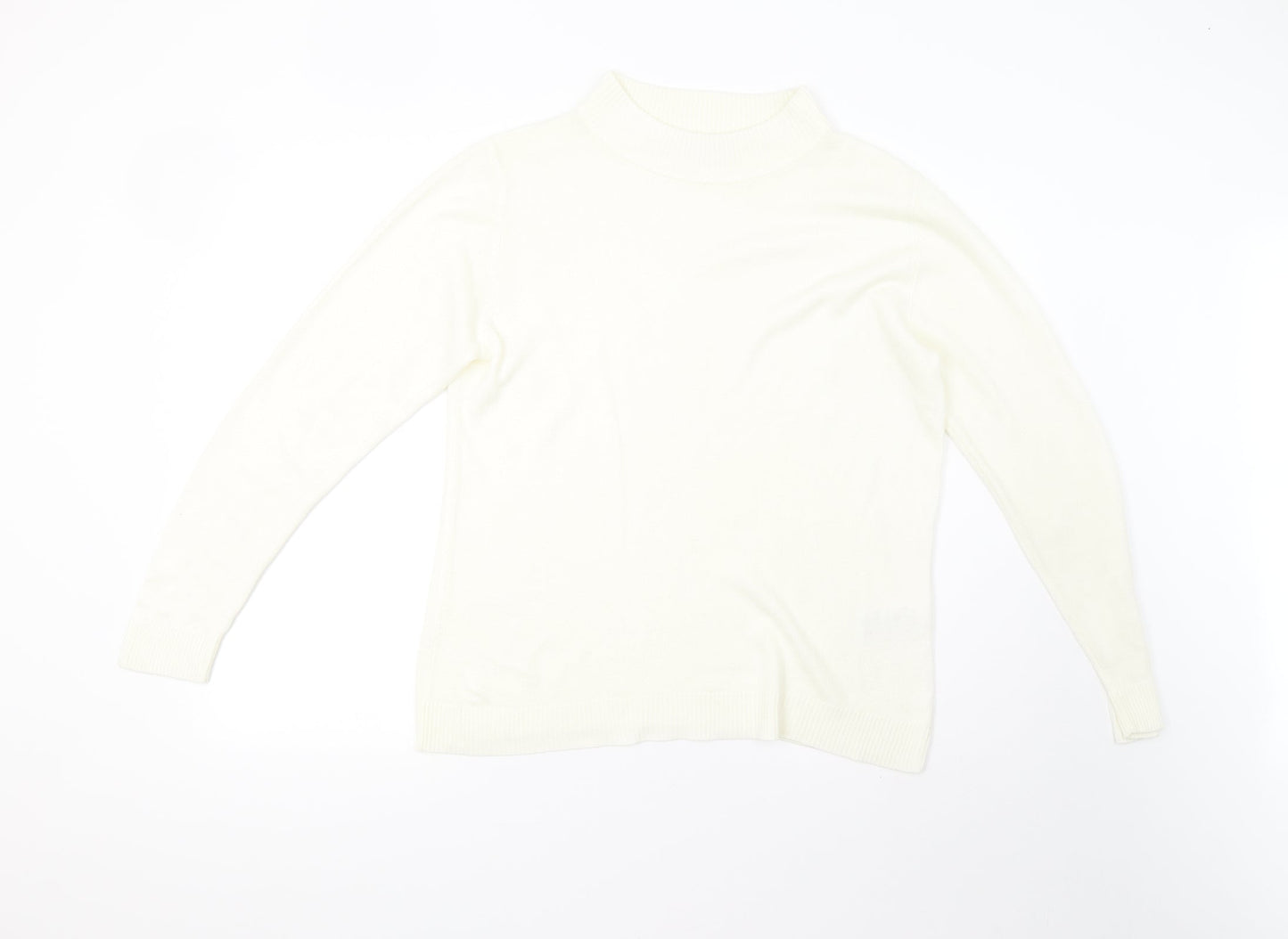 Damart Womens Ivory  Knit Pullover Jumper Size M