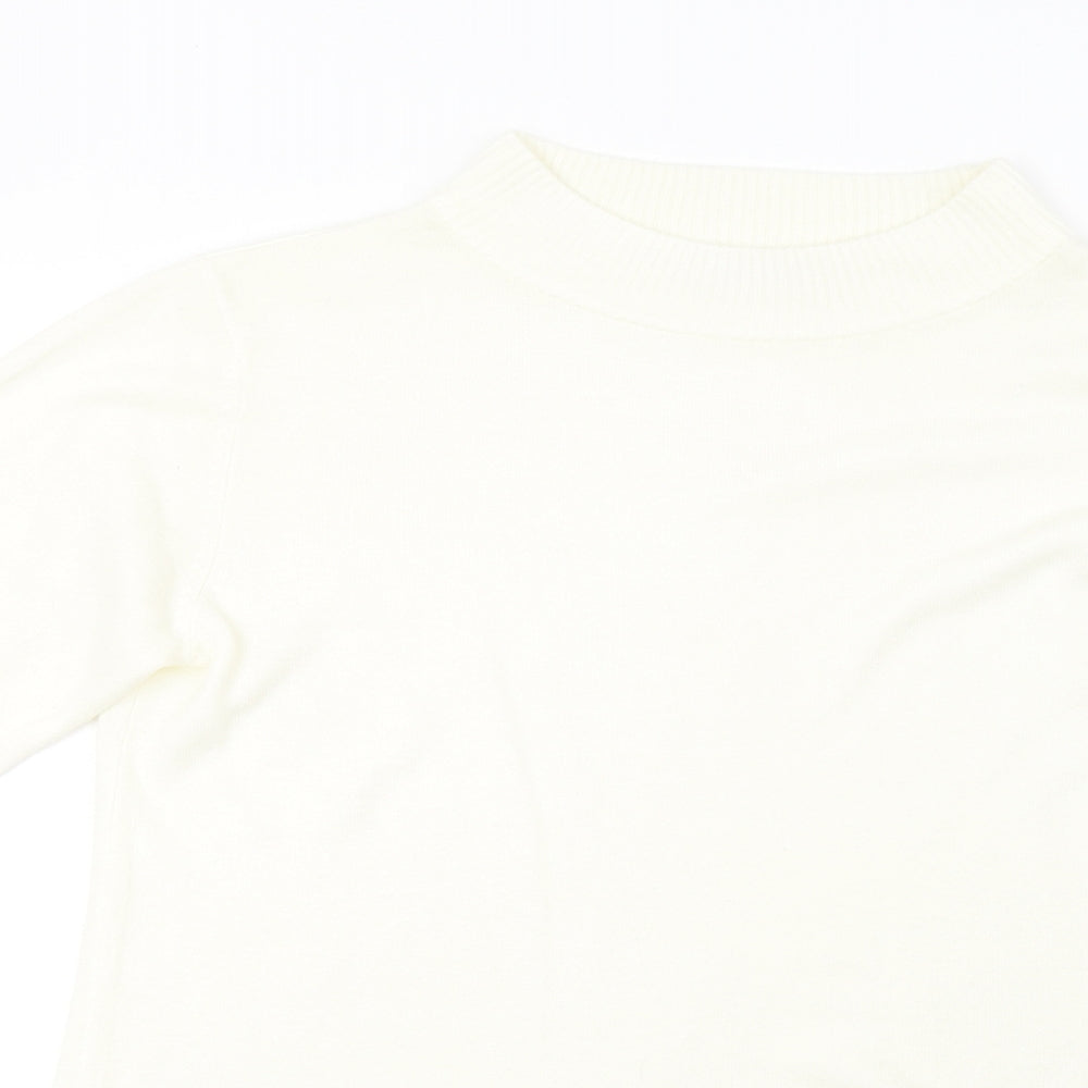 Damart Womens Ivory  Knit Pullover Jumper Size M
