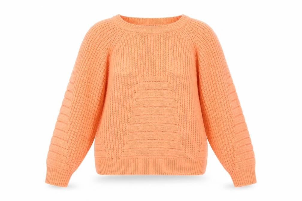River Island Womens Orange  Knit Pullover Jumper Size 6