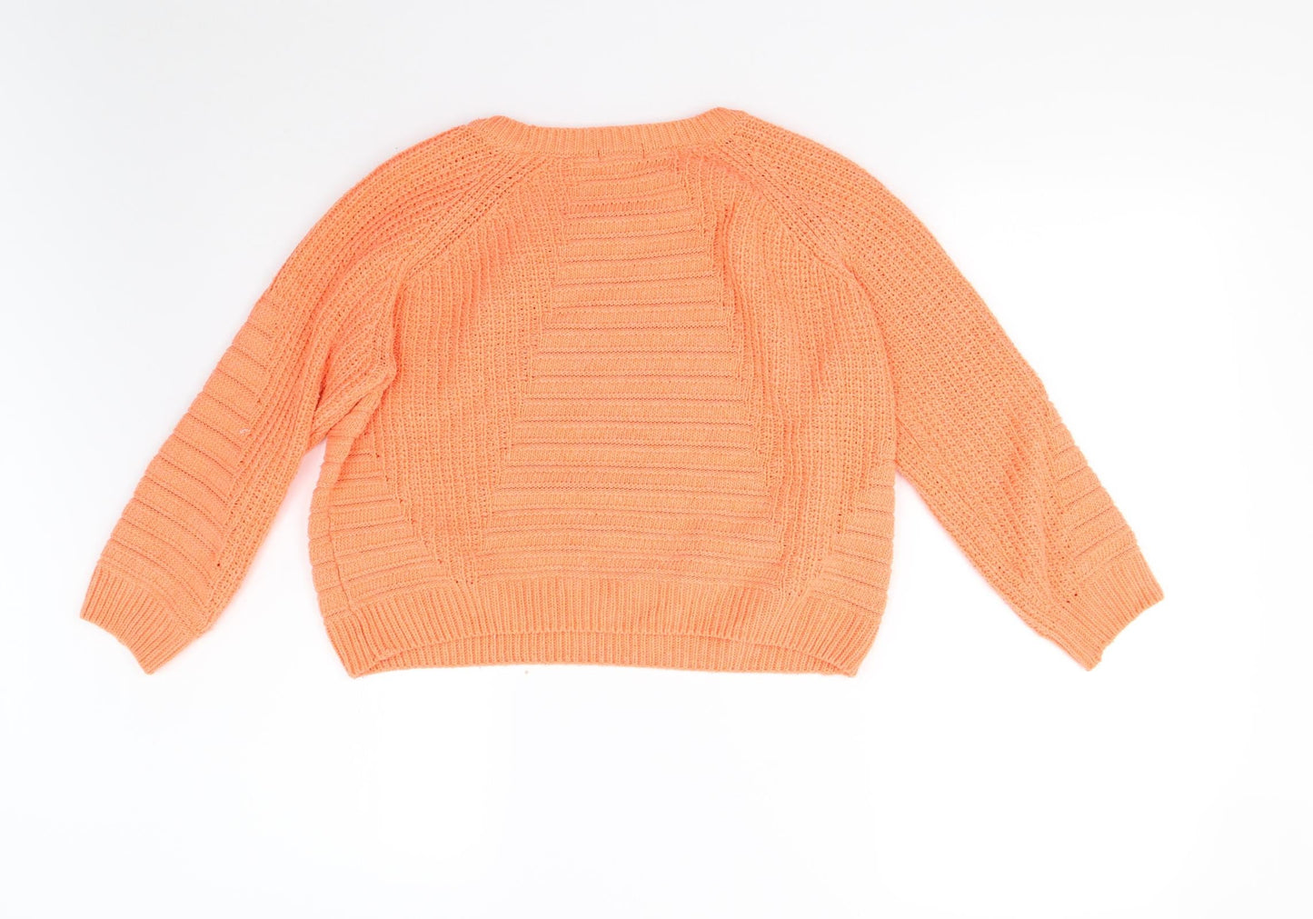 River Island Womens Orange  Knit Pullover Jumper Size 6