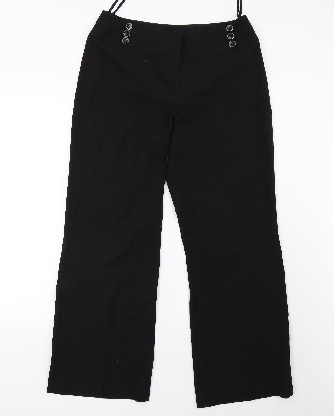 Debenhams Womens Black   Trousers  Size 12 L29 in