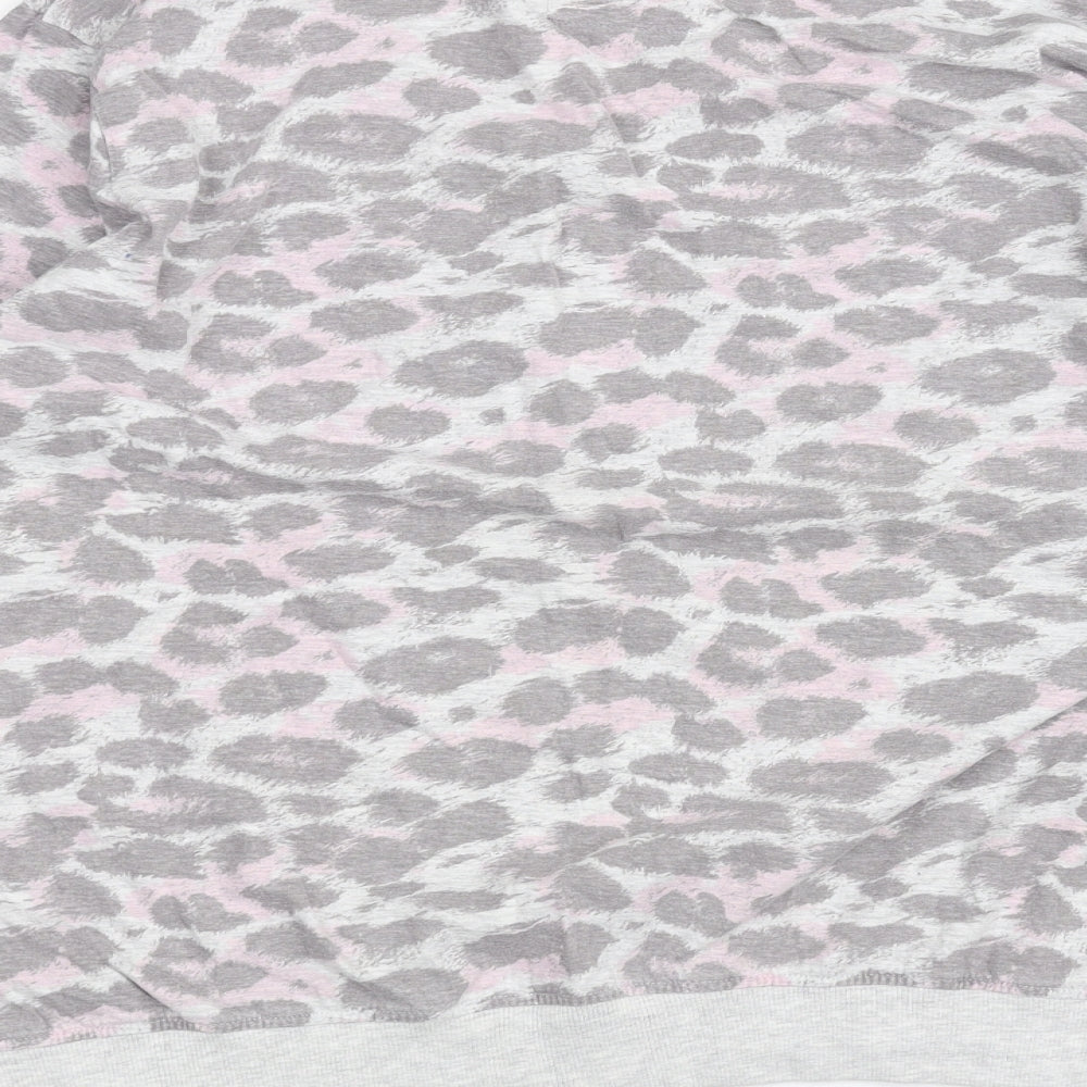 Peacocks Womens Pink Animal Print  Pullover Jumper Size 18