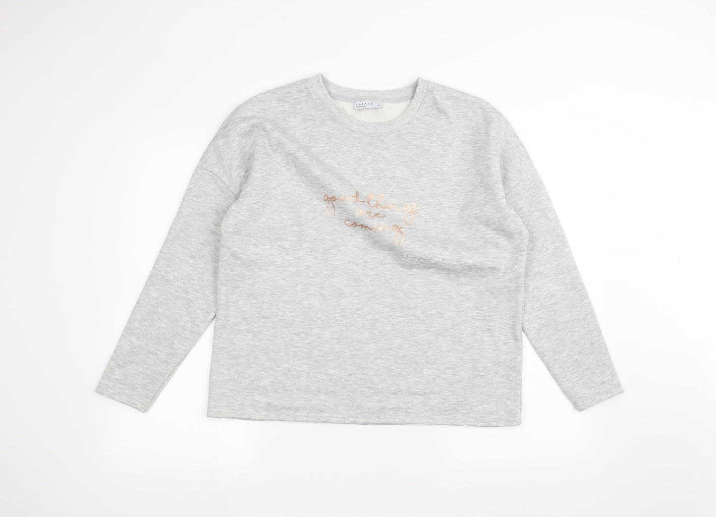Papaya Womens Grey   Pullover Jumper Size M