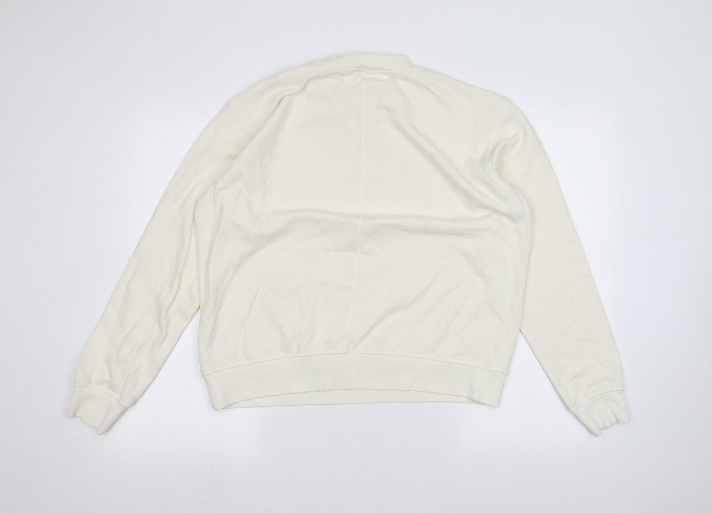 H&M Womens White   Pullover Jumper Size M