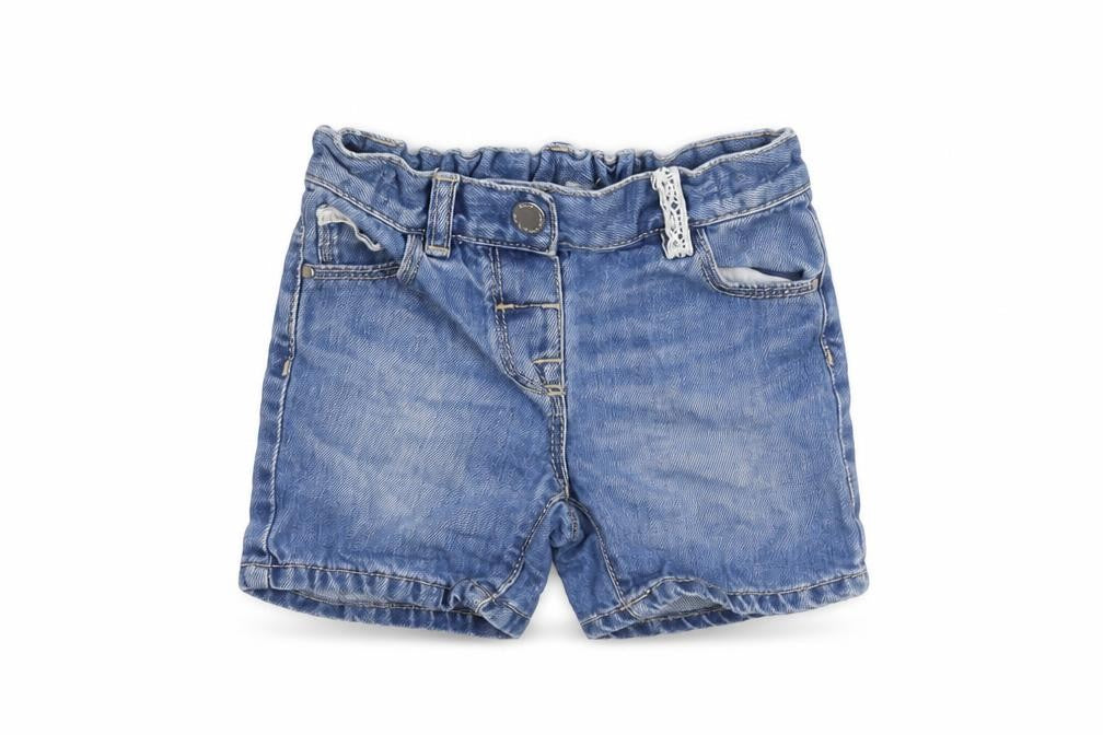 Front view of Next Baby Blue Cropped Jeans, size 12-18, Months