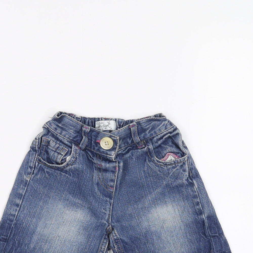 Earlydays Baby Blue   Cropped Jeans Size 18-24 Months