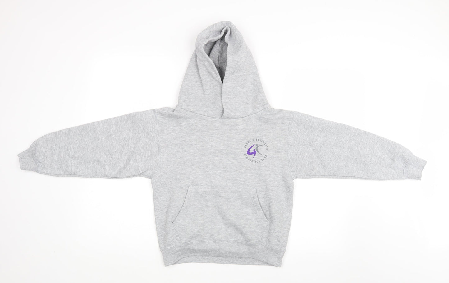 Russel Girls Grey   Pullover Hoodie Size 9-10 Years  - darby & leicester gymnastics club