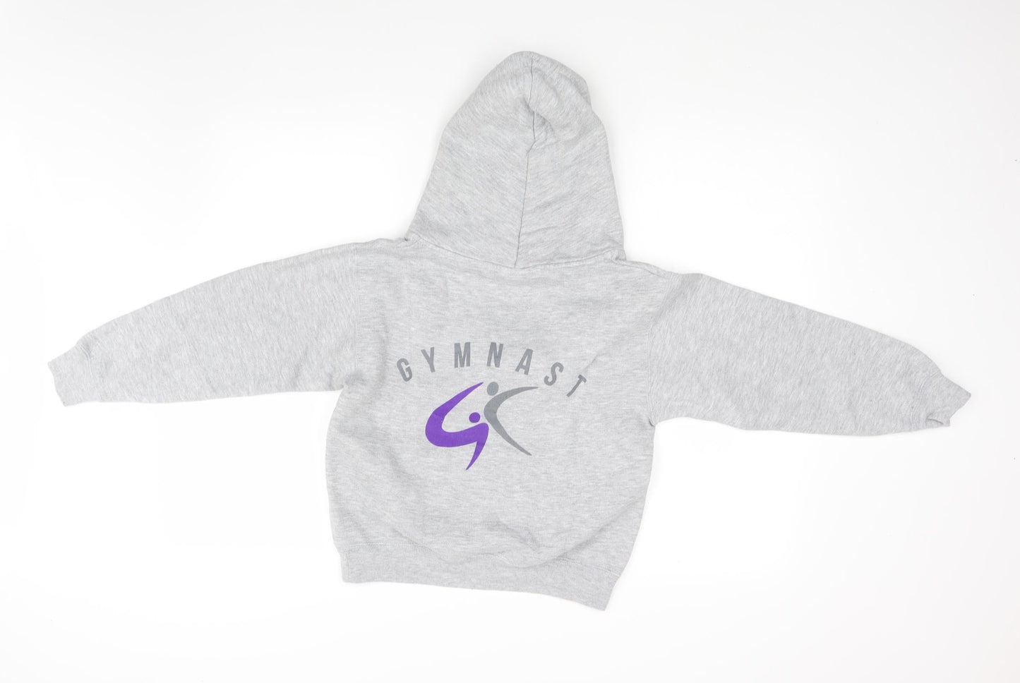 Russel Girls Grey   Pullover Hoodie Size 9-10 Years  - darby & leicester gymnastics club