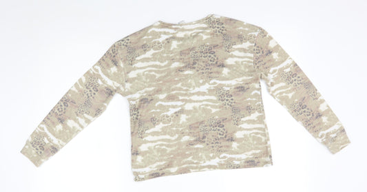 River Island Girls Green Camouflage   Pyjama Top Size 11-12 Years