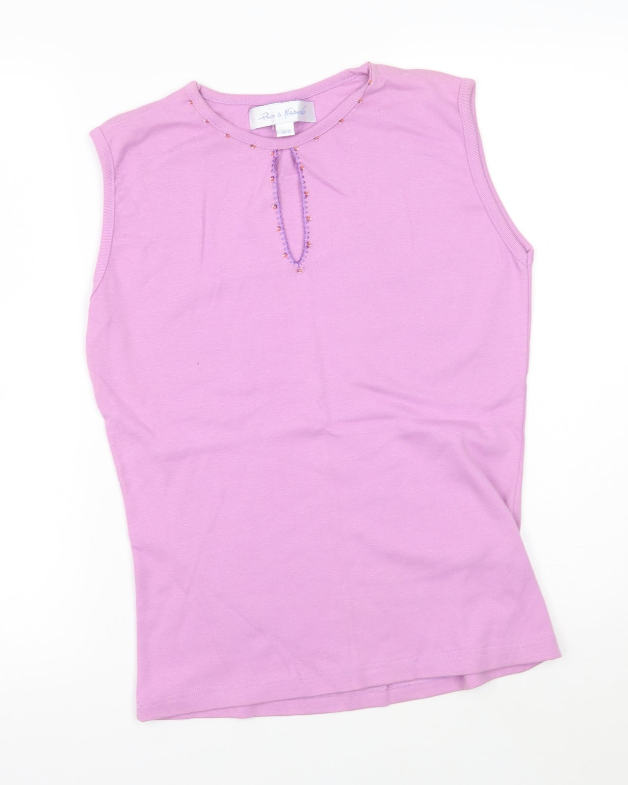 Pure & natural Womens Purple   Vest Jumper Size 14