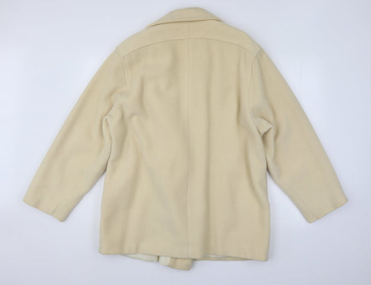 Preworn Womens Ivory   Overcoat Coat Size 18