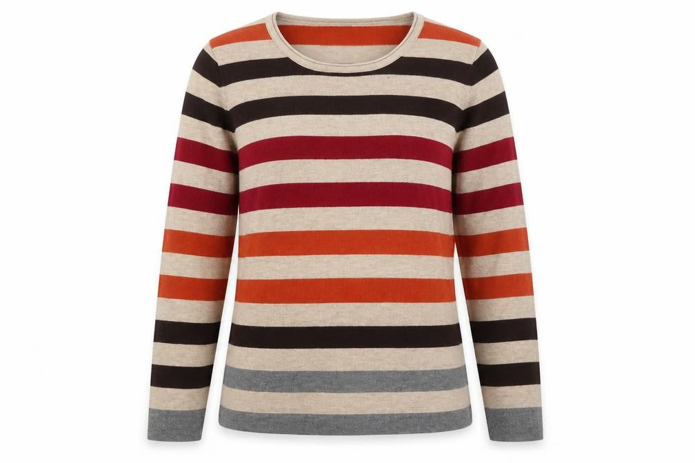 First Avenue Womens Multicoloured Striped  Pullover Jumper Size S