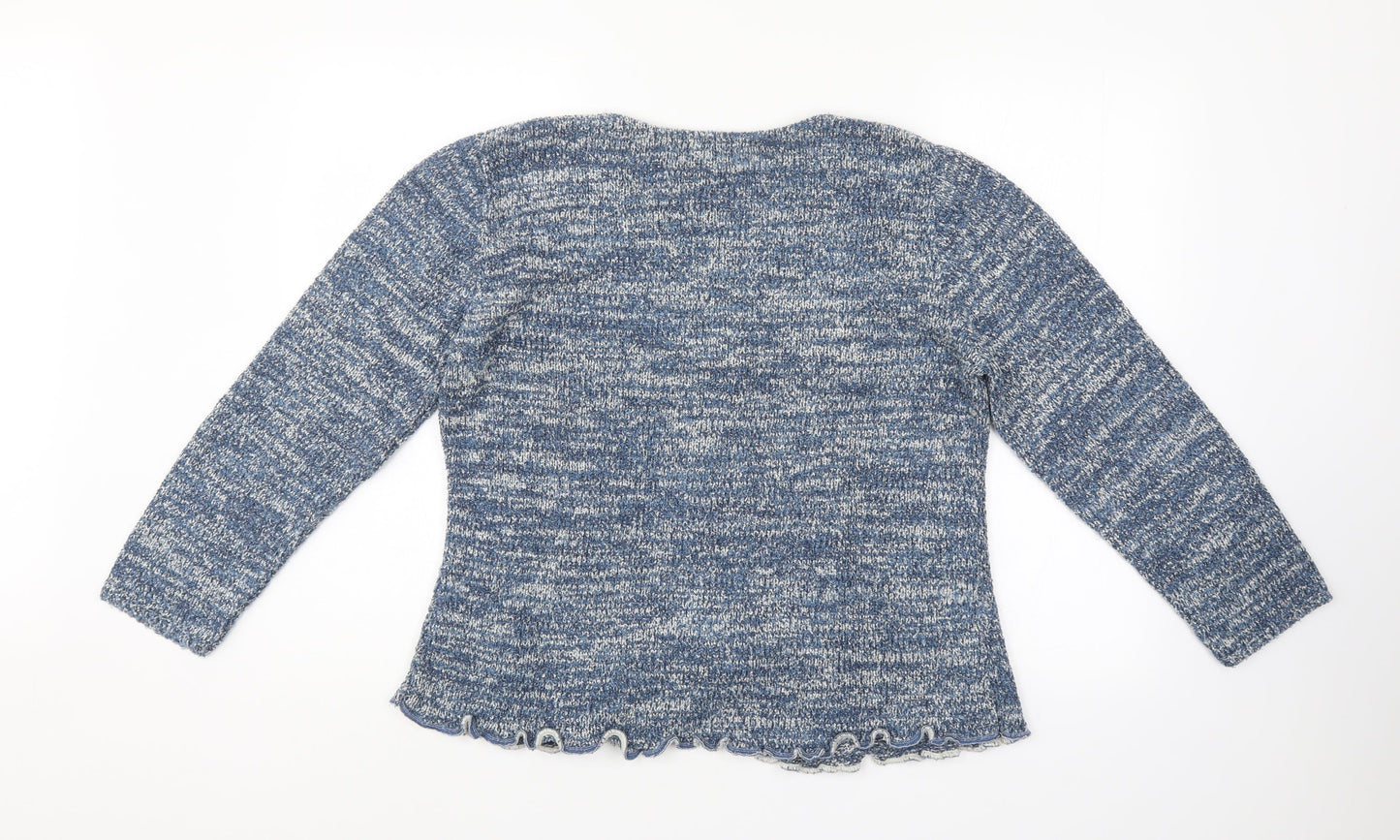 Sara Womens Blue   Pullover Jumper Size M