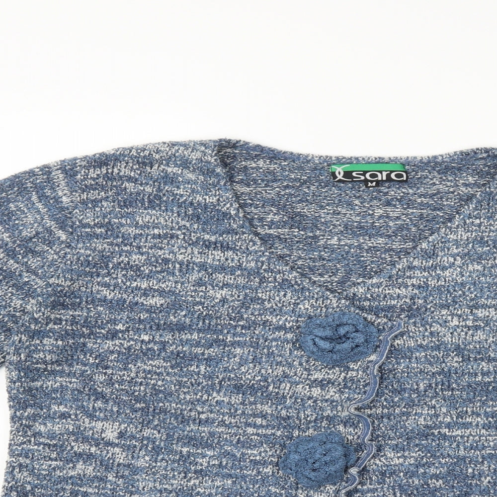 Sara Womens Blue   Pullover Jumper Size M