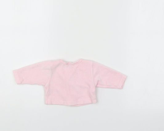 Babble Boom Girls Pink   Cardigan Jumper Size 0-3 Months