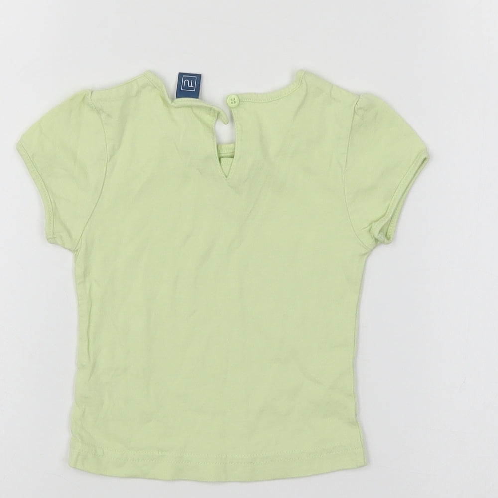 TU Girls Green   Basic T-Shirt Size 12-18 Months