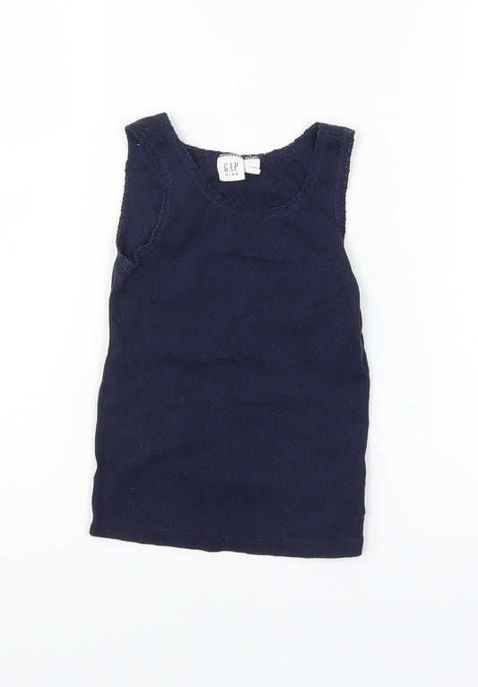 Gap Girls Blue   Basic T-Shirt Size XS