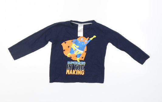 Urban Rascals Boys Blue   Pullover Jumper Size 4 Years