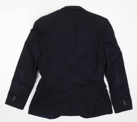 Moss London Mens Blue   Jacket Suit Jacket Size 38