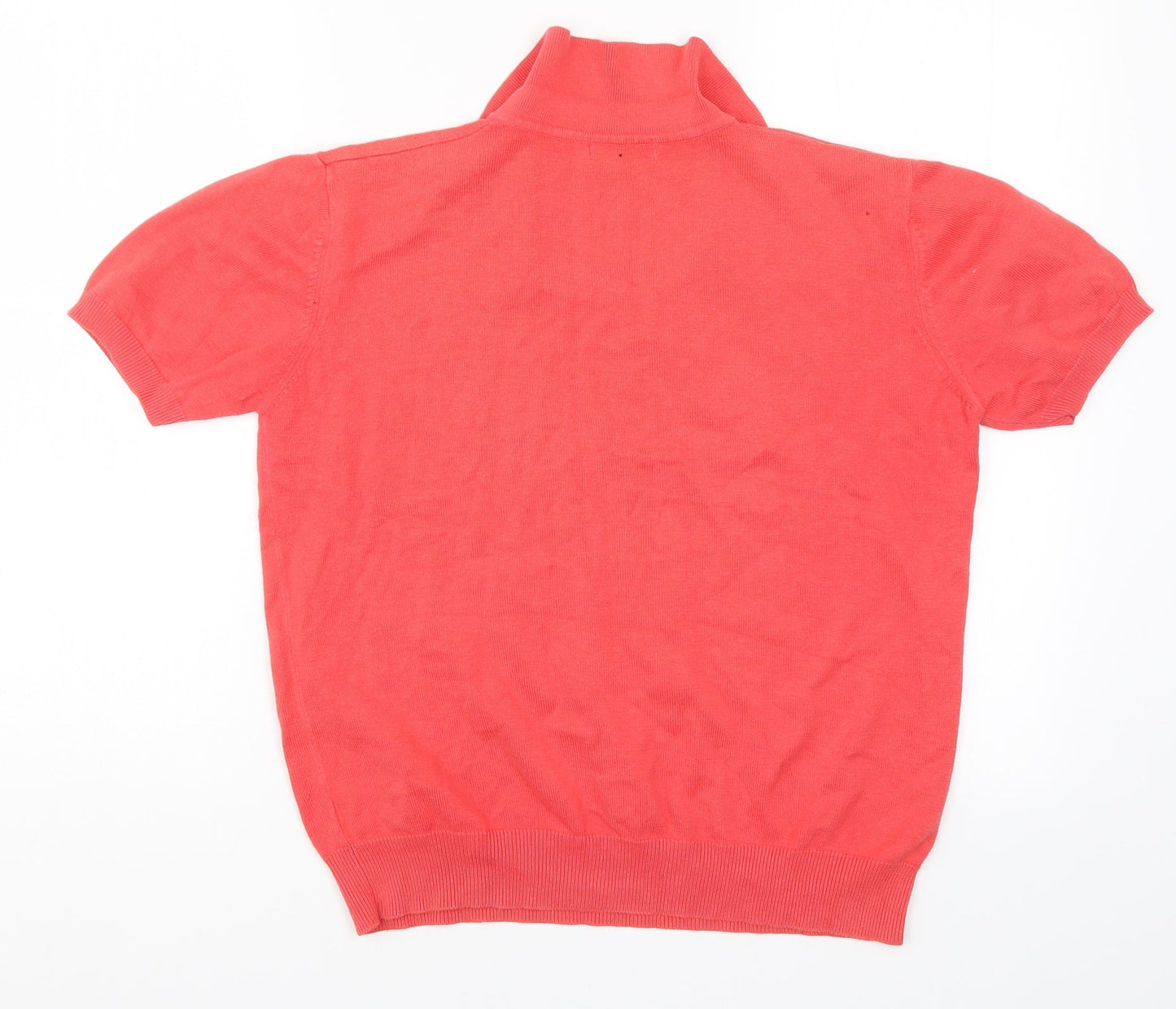 House of Fraser Womens Pink  Knit Pullover Jumper Size L  - Coral Coloured