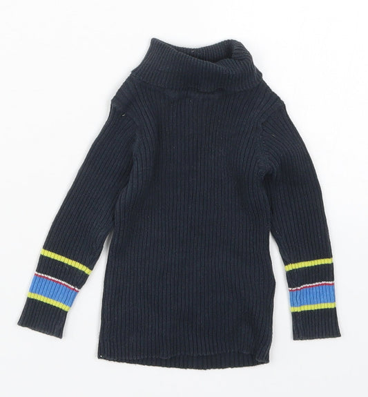 NEXT Boys Blue Striped  Pullover Jumper Size 6-9 Months