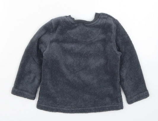 Primark Boys Grey Solid   Pyjama Top Size 2-3 Years  - Turtle Power
