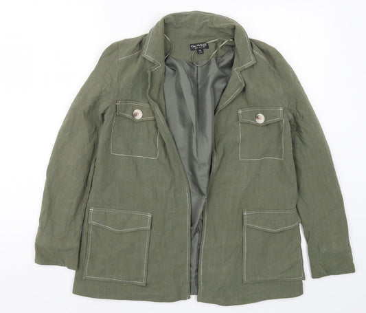 Miss Self Womens Green   Jacket  Size 6