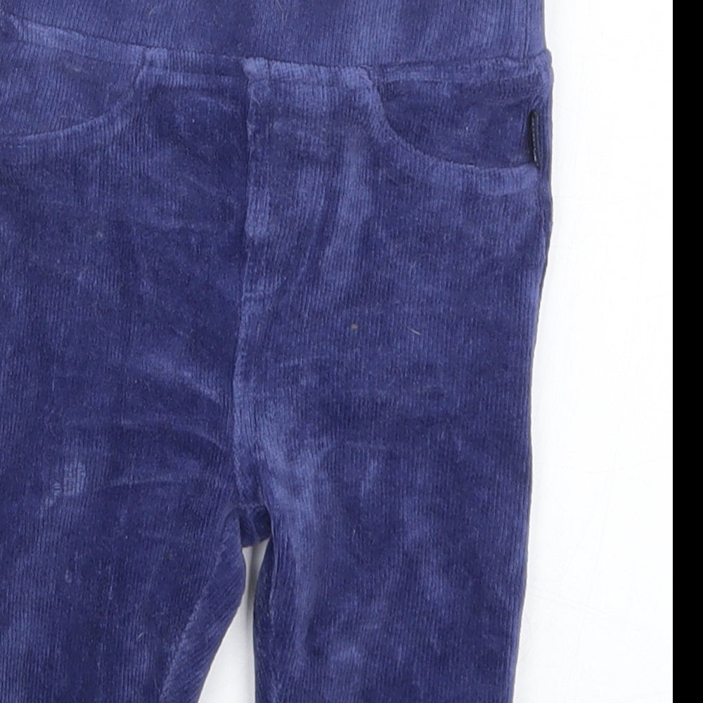 JoJo Maman Bébé Boys Blue  Corduroy Capri Trousers Size 6-9 Months