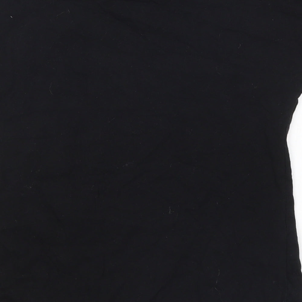 Pep&Co Girls Black   Basic T-Shirt Size 9-10 Years  - Empower Bring it On