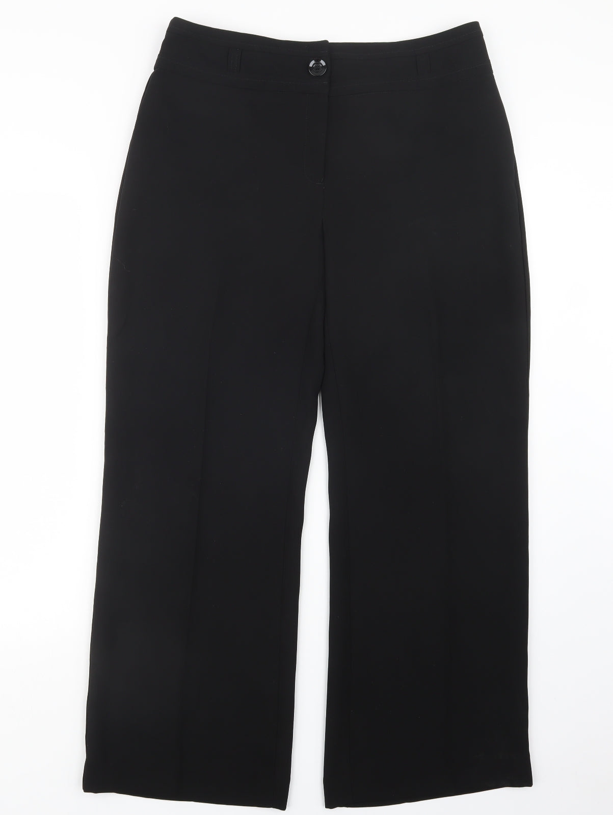 Debenhams Womens Black   Trousers  Size 12 L28.5 in