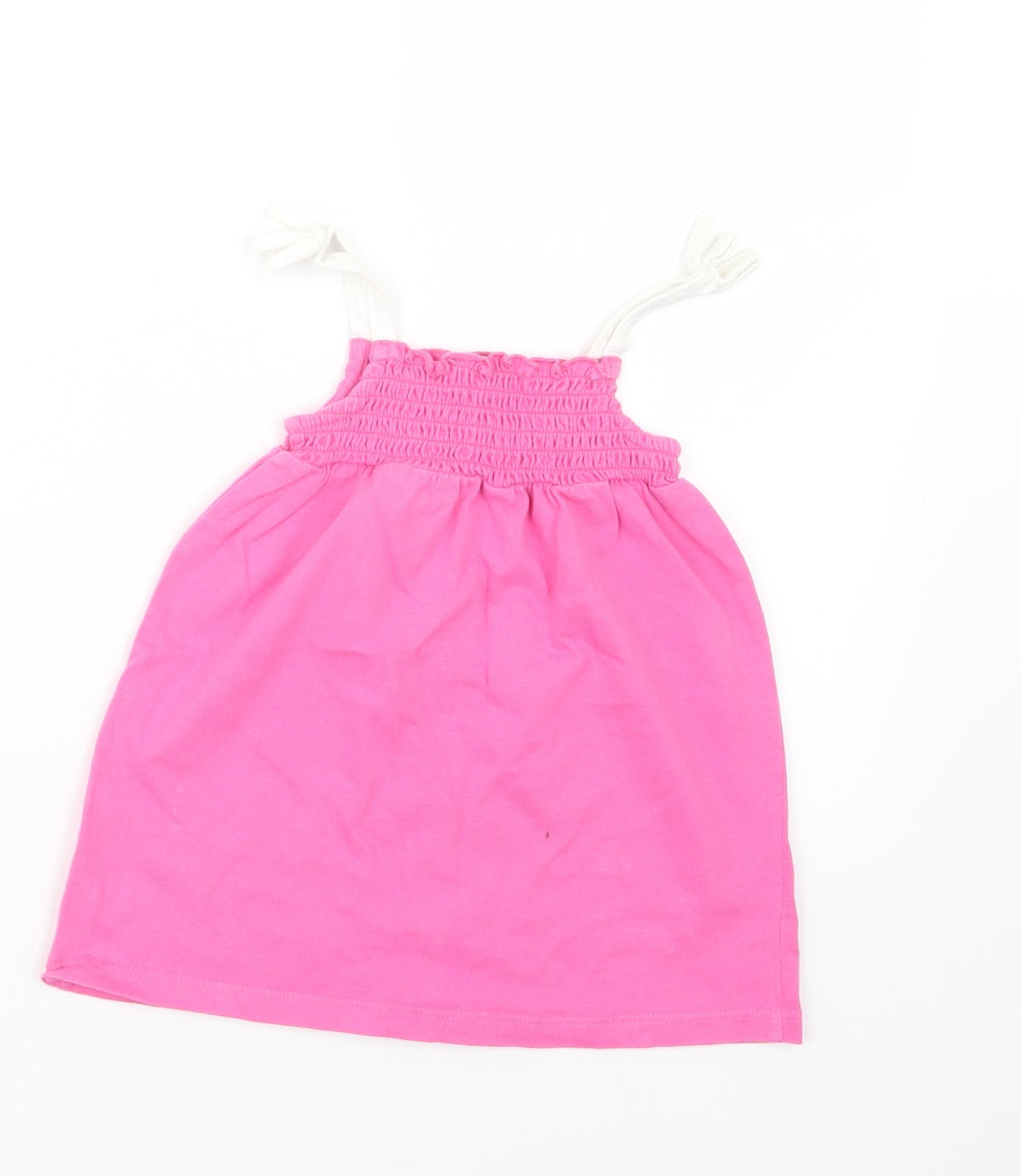 Marks and Spencer Girls Pink   T-Shirt Dress  Size 9-12 Months