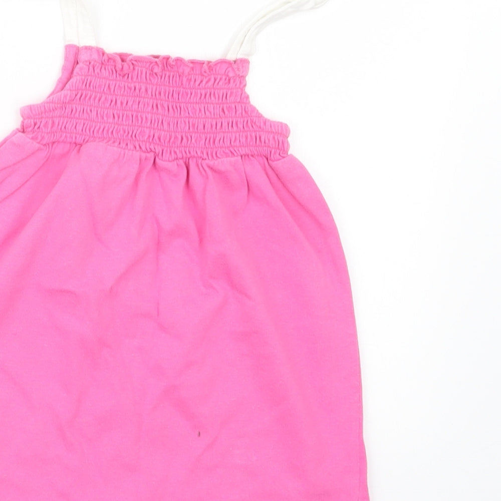 Marks and Spencer Girls Pink   T-Shirt Dress  Size 9-12 Months